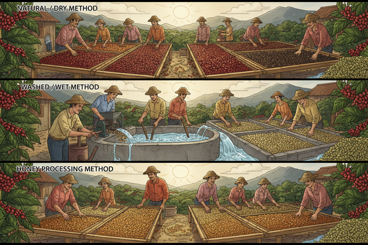 Indonesian Coffee Processing Methods (Washed vs Honey vs Natural vs Wet-Hulled)